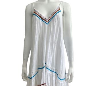9 Seed St Tropez Gauze Mini Dress with Ric-Rac Trim